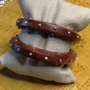 TWO Silpada Wildwood Studded Bangles B3303